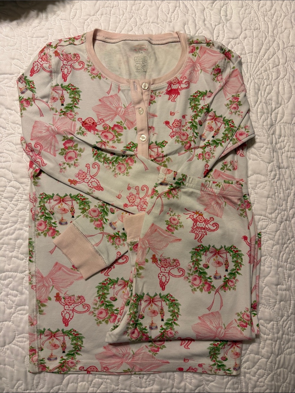 Roller Rabbit Pink Nutcracker Kids Pajama Set